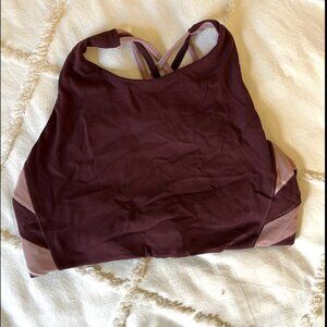 Athleta Hyper Focused Sports Bra Purple - Size S